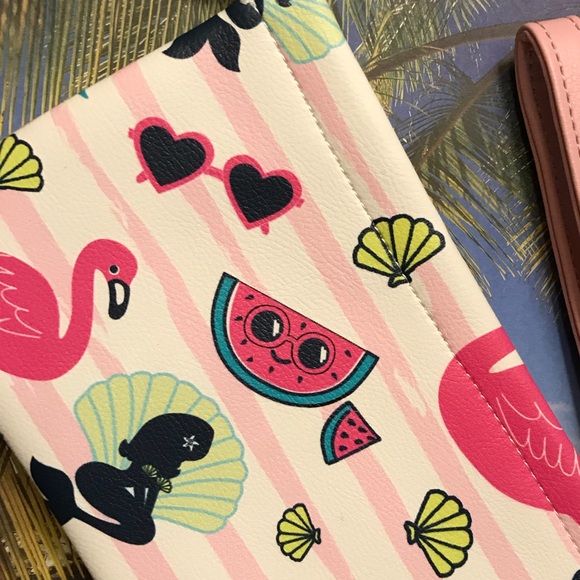 Betsey Johnson Pink &White Stripe FlamingoWris - Picture 4 of 8